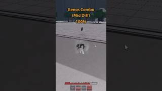 Goofy Genos Combo 100% (Mid Diff) | TSB #roblox #strongestbattlegrounds