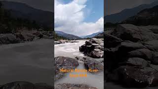 Natural Beauty River Swat Beautiful Of River with Green Mountains videos #shorts #short #viral