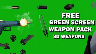 Free Green Screen - Weapon Pack #1 | Download Link 100% Free