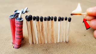 Matchstick Chain Domino Vs Diwali Crackers Amazing Experiment 😱 सोचा नहीं था ऐसा होगा ?