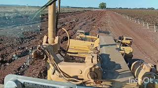 334.Caterpillar grader forming drains