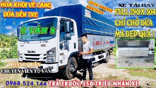 Hoa Hậu trình làng xứ dừa Bến Tre | Xe Tải Isuzu 5 Tấn 8 NQR550 Thùng Bạt Bửng Nhôm tại Xe Tải Hay