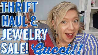 GUCCI, JOHN HARDY & JAMES AVERY in this THRIFT HAUL and Jewelry Sale! #jewelrysale #thrifthaul