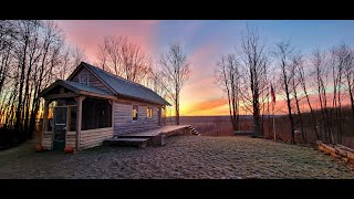 Off-Grid Cabin Revival: Running Water Returns with Winter Warmth