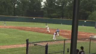 Caleb's single scores 2 runs