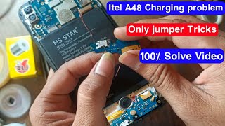 Itel A48 Charging Not working / Itel A48 fake charging solution / Charging jumper Itel A48 #itela48