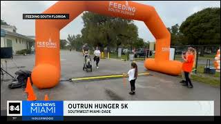 WFOR CBS | Feeding South Florida's Outrun Hunger 5K Miami 2024