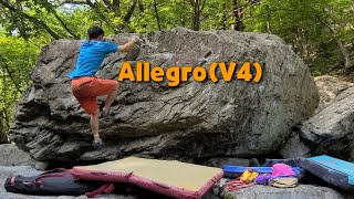 Allegro(V4) FA, 내원사 볼더링.