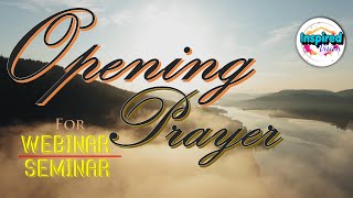 Webinar Opening Prayer