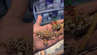 New Trending Temple Gold Necklace designs/latest gold Haram collections2024models #shorts#haram#gold