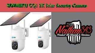 SOVMIKU CQ1 2K Solar Security Camera Outdoor,360° View