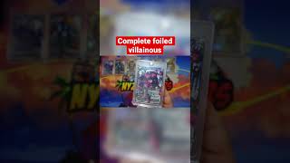 Complete foiled villainous cards from fighters ambitions bt19 dragon ball super cards game