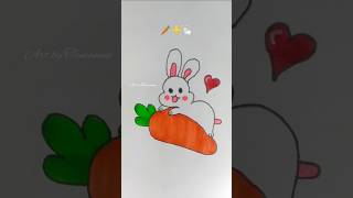 Creative art idea🥕➕🐇#satisfying #art #creativeartmix #creativeart #emojimix #shorts #easydrawing#pop