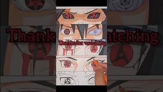 Drawing Shisui Uchiha Mangekyou Sharingan #shorts #youtubeshortsfeature #ytshortsindia