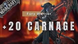 Fury Warrior Carnage  +20 FH  164K Overall