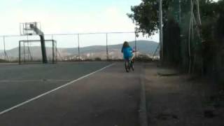 Rachel and Dovid biking