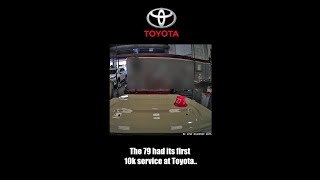 Toyota dealership apprentice TEST DRIVES the 79 and HATES IT! 😅😅😅