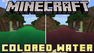 Minecraft PE - How To Get Colored Water In MCPE!