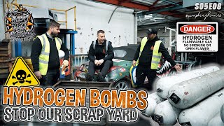 HYDROGEN BOMBS STOP OUR SCRAP YARD | Scrap King Diaries #S05E08