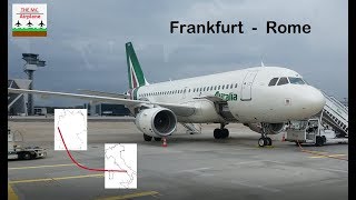 Frankfurt to Rome Alitalia a319