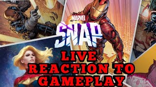 LIVE REACTION TO GAMEPLAY OF MARVEL SNAP