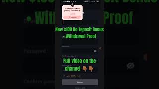 New $100 No Deposit Bonus Forex 2024 • Full Video on the Channel 👇🏾 #cashoutwithkings #fxndb