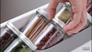 🧂 Seasoning Bottle Storage Box Organizer