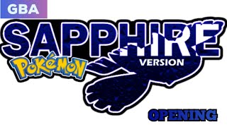 Pokemon Sapphire version (Opening)