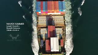 4K UHD - NAVIOS SUMMER -Container Ship IMO: 9308003