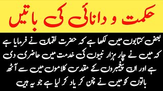 Hikmat Ki Batain in Urdu | ilm Ki Batain | Life Changing | Hakeem Luqman