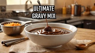 Ultimate Homemade Brown Gravy Mix Recipe shelf stable money savings