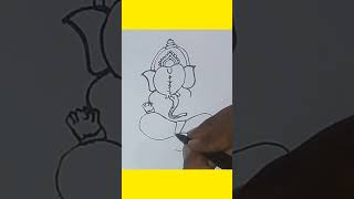 Ganesh ji Drawing #youtubeshorts #shorts