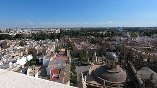 Atop La Giralda in the Seville Cathedral