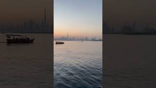 Dubai Creek Harbor sunset