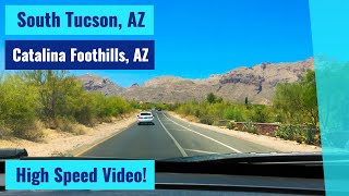 South Tucson, AZ to Catalina Foothills, AZ - High Speed Driving Video