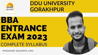 क्या Minus Marking भी होता हैं BBA entrance exam में || DDU BBA Entrance Exam 2023-24 syllabus