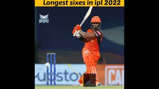 Longest sixes in IPL 2022 | Highest Sixes in ipl 2022 | Jos the Boss | Dr Cricket #shorts