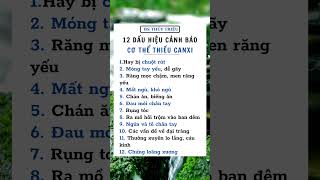 Dấu hiệu cảnh báo cơ thể đang thiếu canxi || Bs Thủy Triệu  #shots #shorts