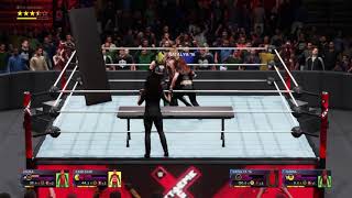 WWE 2K20_ WWE Extreme Rules tag team tables match The Kabuki Warriors vs. Natalya & Tamina