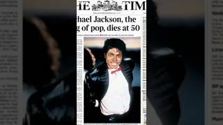 #short Michael Jackson, 2009 Disparition de la Star !