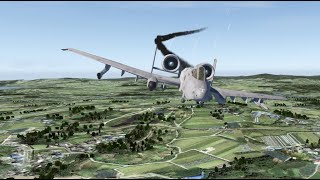 A10C Tank Killer chased by MiGs, loses control on landing - Falcon BMS