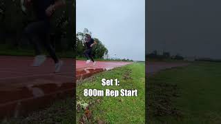 Track Workout In the Rain