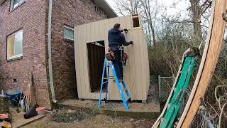 Custom Wood Storage Shed Construction Timelapse