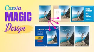 CANVA new feature - MAGIC DESIGN! Canva tutorial