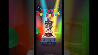 Talking Tom cat Birthday 🎁 🎂🙀🐱#trending #shorts #funny #catbirthday