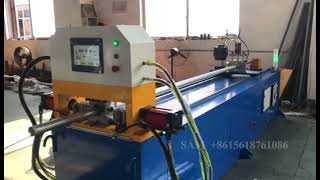 automatic round pipe double side hole punching machine