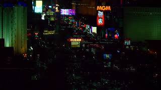 LAS VEGAS STRIP view from 28 Floor Mandalay Bay (Demo 4K/60p/140Mbit)