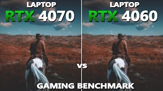 Laptop RTX 4060 vs 4070 Gaming Benchmark Test | Which one is good? | Tested in 09 Games |