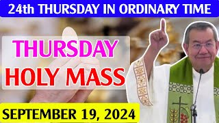 ✅DAILY HOLY MASS LIVE TODAY - 4:00 AM Thursday SEP 19, 2024 | Thursday of week 24 in Ordinary Time