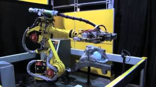 FANUC R 1000iA Automotive Sub assembly Re spot Operation   FANUC Robotics Industrial Automation